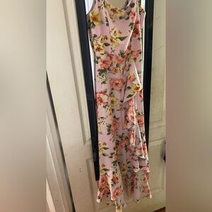 Emerald Sundae Pink floral Maxi dress XS